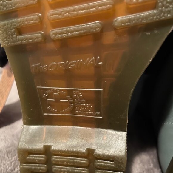 FINAL Dr Martens 1460 Pascal Blue Leather Soft Rare $170 Size 37 6 US Womens - Picture 7 of 11